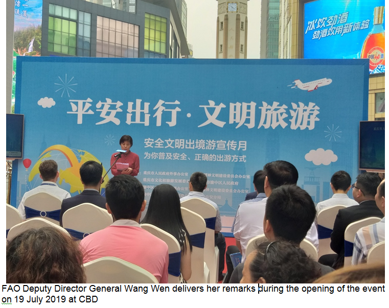 Chongqing PCG at 2019 FAO Organized Safety Travel to CHN Travellers