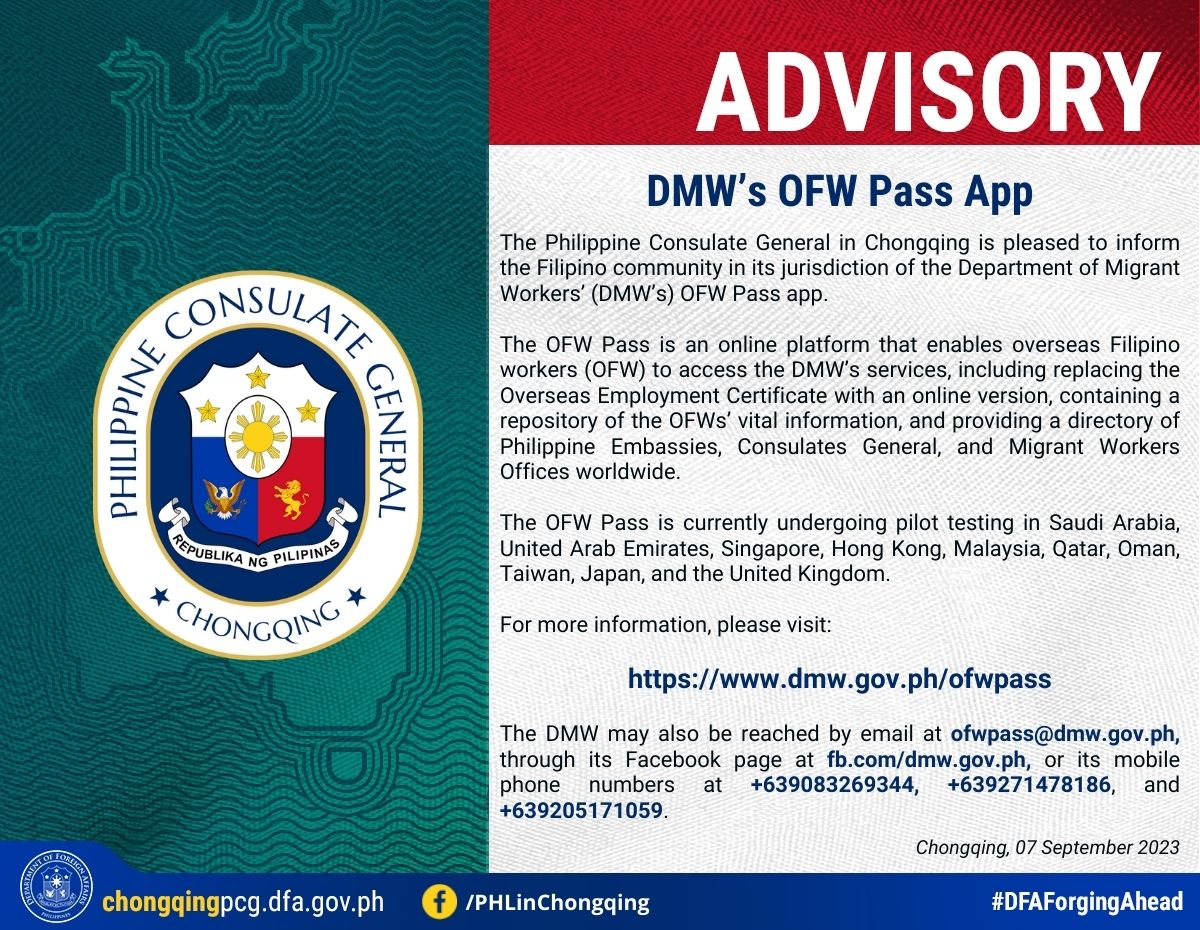 DMW OFW Pass