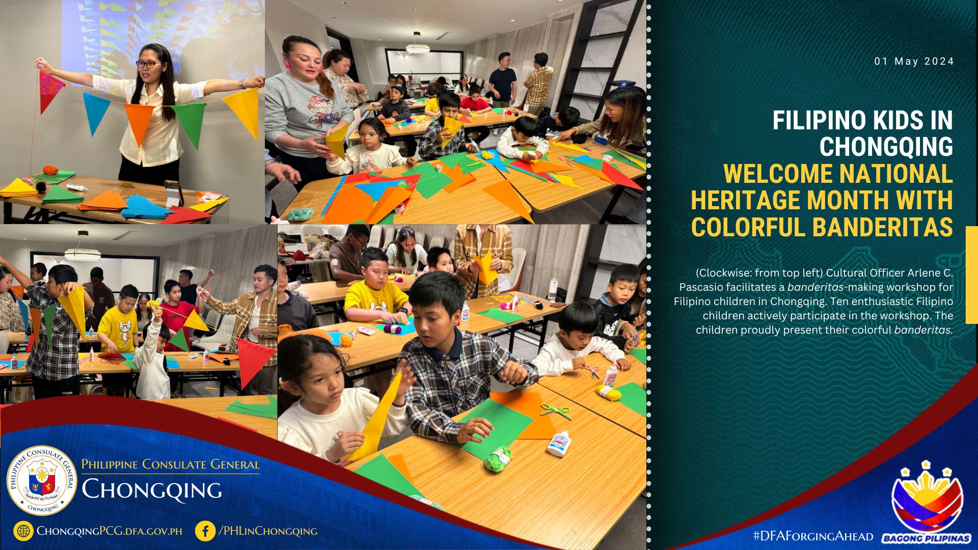 Chongqing PCG PR National Heritage Month Banderitas